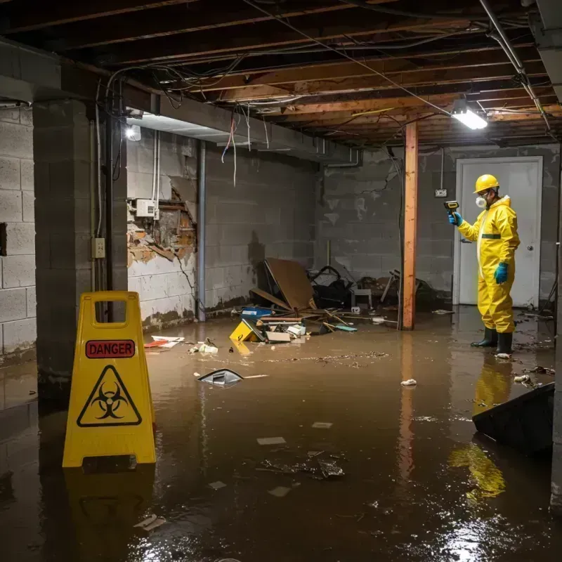 Flooded Basement Electrical Hazard in Empire, CA Property